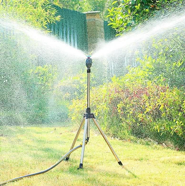 Garden Sprinkler 360 Degree Rotating Stainless Steel