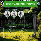 Garden Sprinkler 360 Degree Rotating Stainless Steel