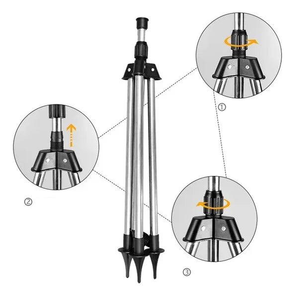 Garden Sprinkler 360° Rotating Adjustable Spray Plastic & Stainless Steel