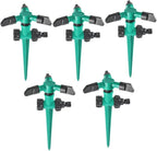 Garden Sprinkler Set 360 Degree Rotation & Adjustable Nozzles