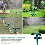 Garden Sprinkler Set 360 Degree Rotation & Adjustable Nozzles