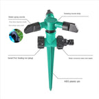 Garden Sprinkler Set 360 Degree Rotation & Adjustable Nozzles