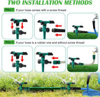 Garden Sprinkler Set 360 Degree Rotation & Adjustable Nozzles