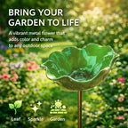 Garden Stake Flower Bird Bath Weather-Resistant 60cm
