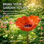 Garden Stake Flower Bird Bath Weather-Resistant 60cm