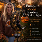 Garden Stake Light Pumpkin Moon Design Battery-Free