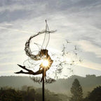 Garden Stake Ornament Fairy Silhouette Metal & Weather-Resistant