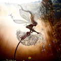 Garden Stakes Dandelion Fairy Metal Weather-Resistant