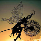 Garden Stakes Dandelion Fairy Metal Weather-Resistant