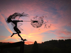 Garden Stakes Dandelion Fairy Metal Weather-Resistant