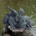 Garden Statue Resin Water-Spraying Dragon