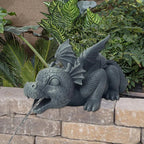 Garden Statue Resin Water-Spraying Dragon