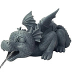 Garden Statue Resin Water-Spraying Dragon