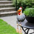 Garden Statue Whimsical Chicken Weatherproof Resin