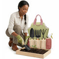 Garden Tool Set 10-Piece Ergonomic Handles & Rust-Resistant Steel