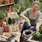 Garden Tool Set 10-Piece Ergonomic Handles & Rust-Resistant Steel