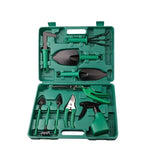 Garden Tool Set 10-Piece Stainless Steel Storage Case