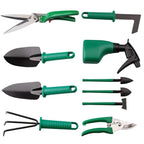 Garden Tool Set 10-Piece Stainless Steel Storage Case