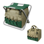 Garden Tool Set 6-Piece Folding Stool & Storage Bag