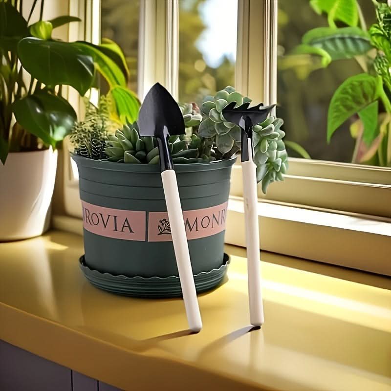 Garden Tool Set 6-Piece Stainless Steel Ergonomic Handles