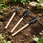 Garden Tool Set 6-Piece Stainless Steel Ergonomic Handles