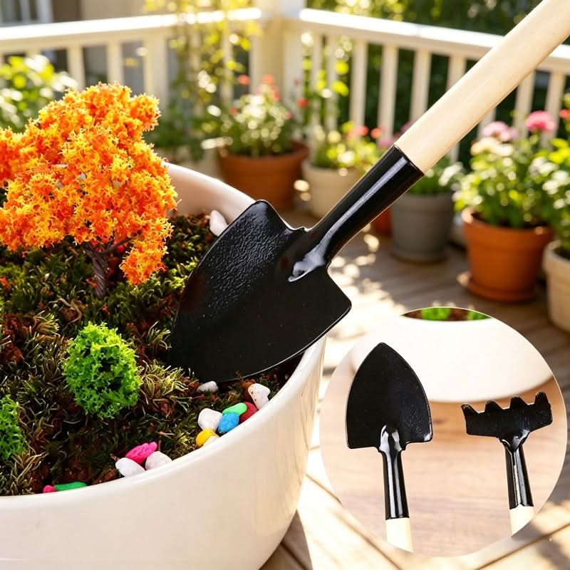 Garden Tool Set 6-Piece Stainless Steel Ergonomic Handles