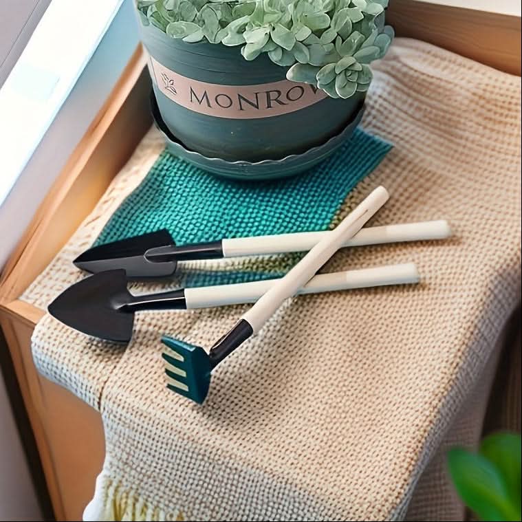 Garden Tool Set 6-Piece Stainless Steel Ergonomic Handles