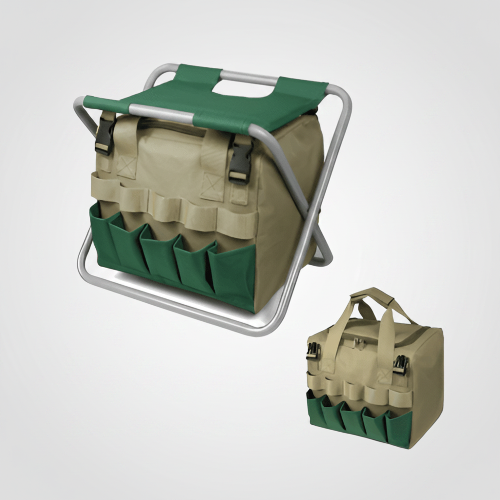 Garden Tool Set Foldable Stool & Six Tools