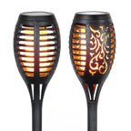 Garden Torch Solar Flickering LED Weather-Resistant Ground Spike