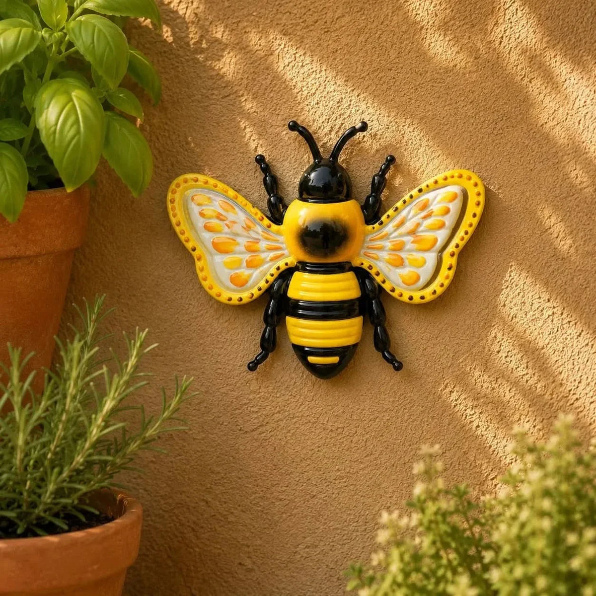 Garden Wall Decor Set 3D Hand Painted Metal