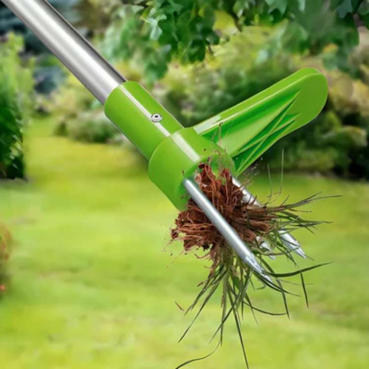 Garden Weed Puller Ergonomic Long Handle Root Remover