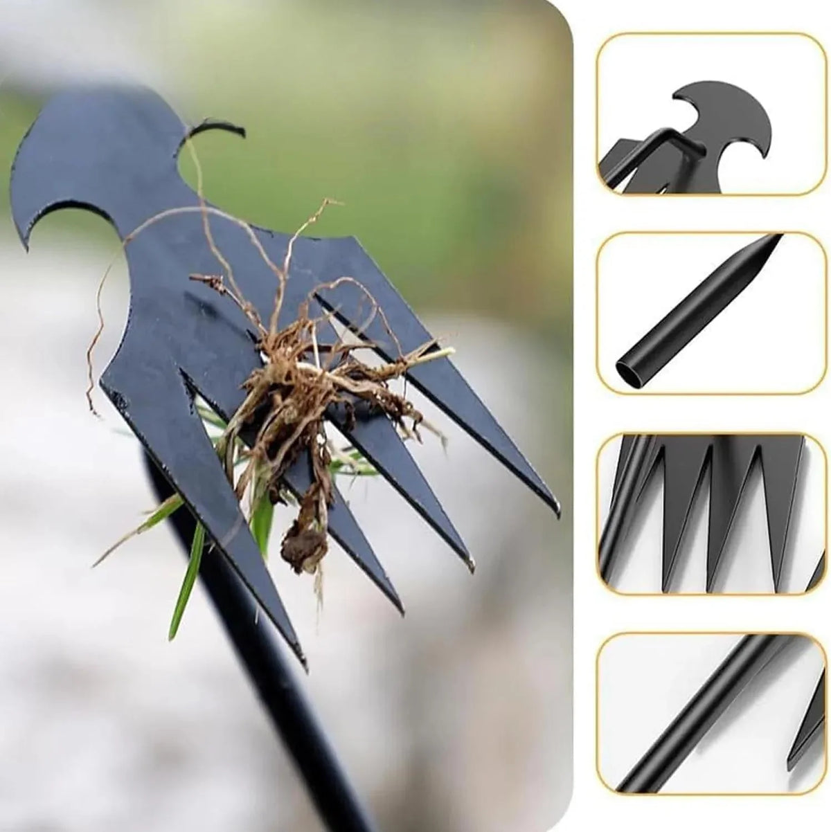 Garden Weed Remover Stainless Steel Blade & Ergonomic Handle