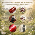 Garden Wind Spinner 360-Degree Kinetic Weather-Resistant Metal Lotus