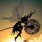 Garden Wind Spinner Dancing Fairy Weather-Resistant Metal Stake