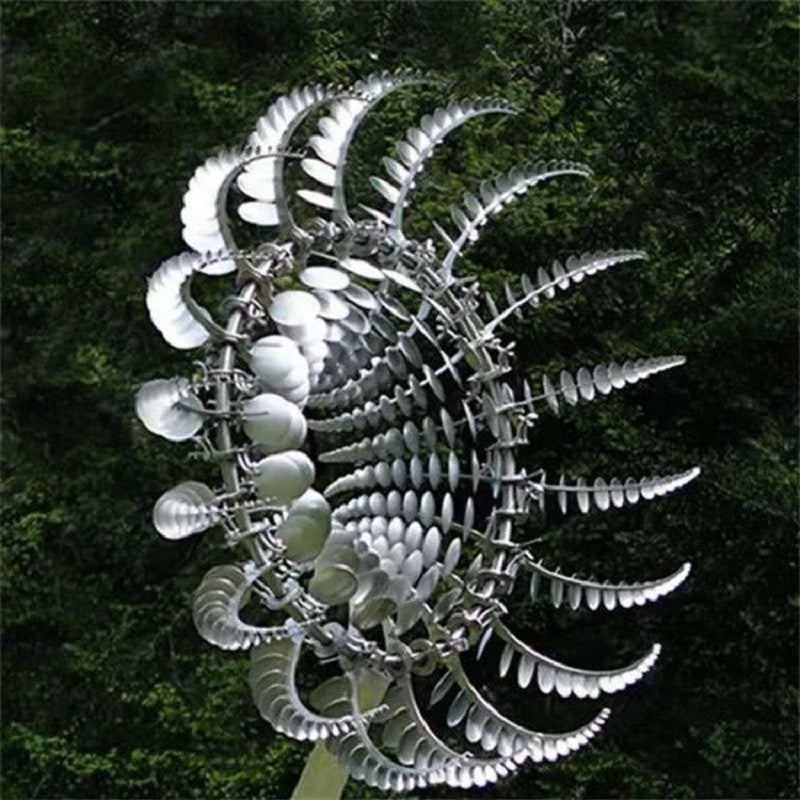 Garden Wind Spinner Iron Multi-Blade Silent Ball-Bearing