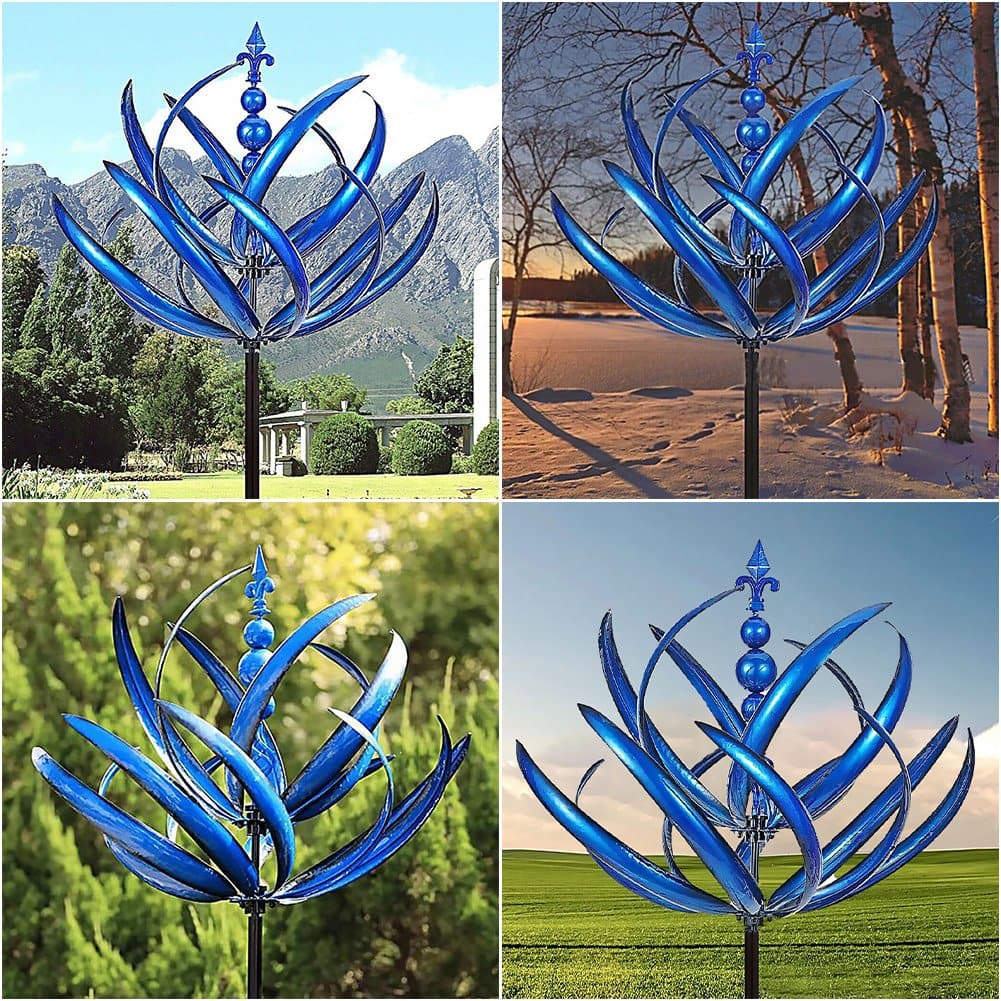 Garden Wind Spinner Smooth-Spinning Metal Weather-Resistant