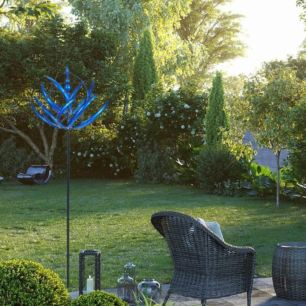 Garden Wind Spinner Smooth-Spinning Metal Weather-Resistant
