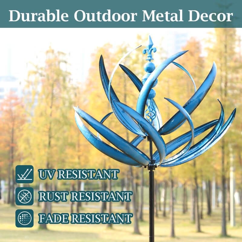 Garden Wind Spinner Smooth-Spinning Metal Weather-Resistant