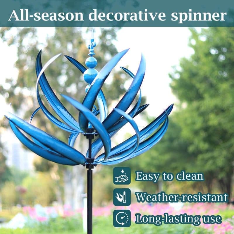 Garden Wind Spinner Smooth-Spinning Metal Weather-Resistant