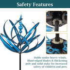 Garden Wind Spinner Smooth-Spinning Metal Weather-Resistant