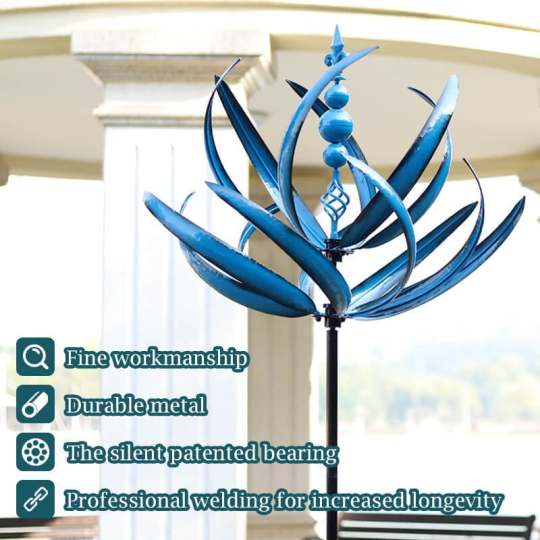 Garden Wind Spinner Smooth-Spinning Metal Weather-Resistant