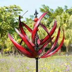 Garden Wind Spinner Weather-Resistant Metal & Low-Friction Bearings