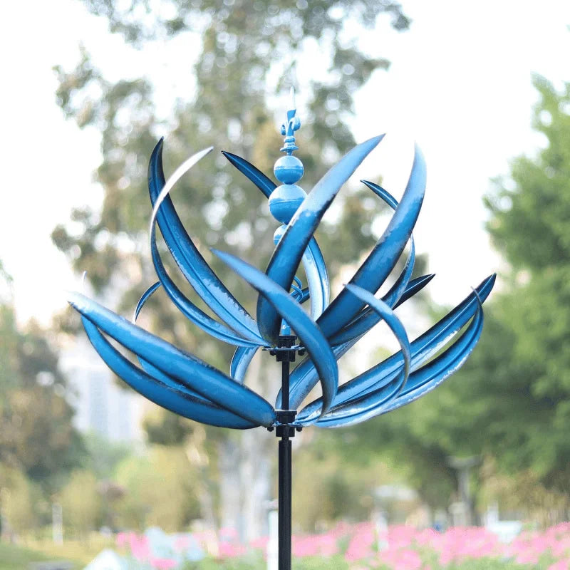 Garden Wind Spinner Weather-Resistant Metal & Low-Friction Bearings