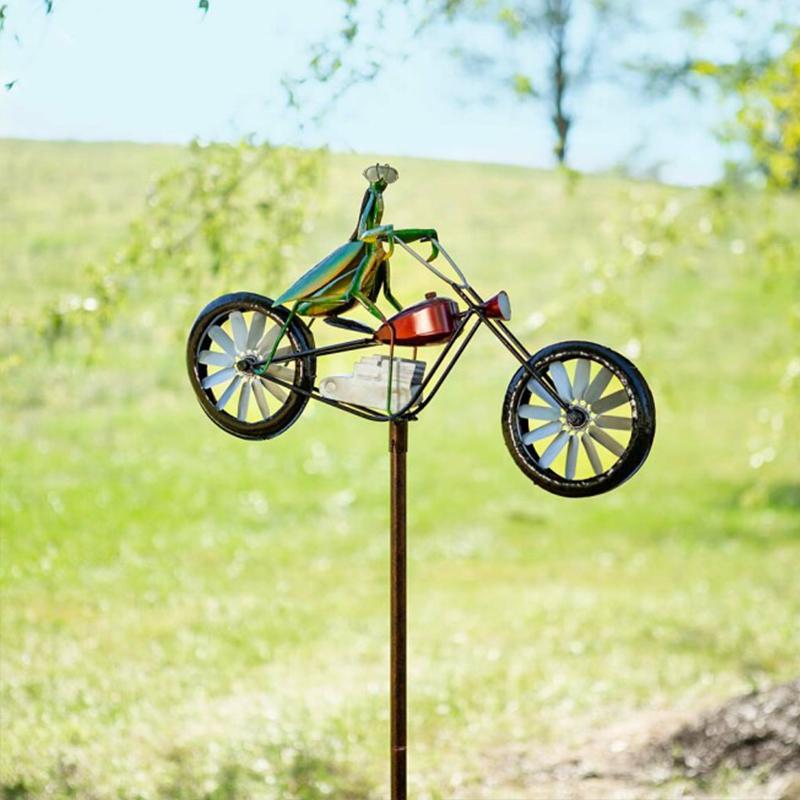 Garden Wind Spinner Whimsical Animal Handcrafted Metal