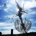 Garden Wind Spinner Wind Powered Metal Dandelion Tool-Free Stake