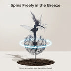 Garden Wind Spinner Wind Powered Metal Dandelion Tool-Free Stake