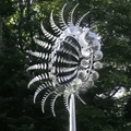 Garden Windmill Durable Metal Kinetic Sculpture