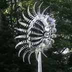 Garden Windmill Durable Metal Kinetic Sculpture