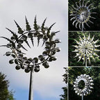Garden Windmill Durable Metal Kinetic Sculpture
