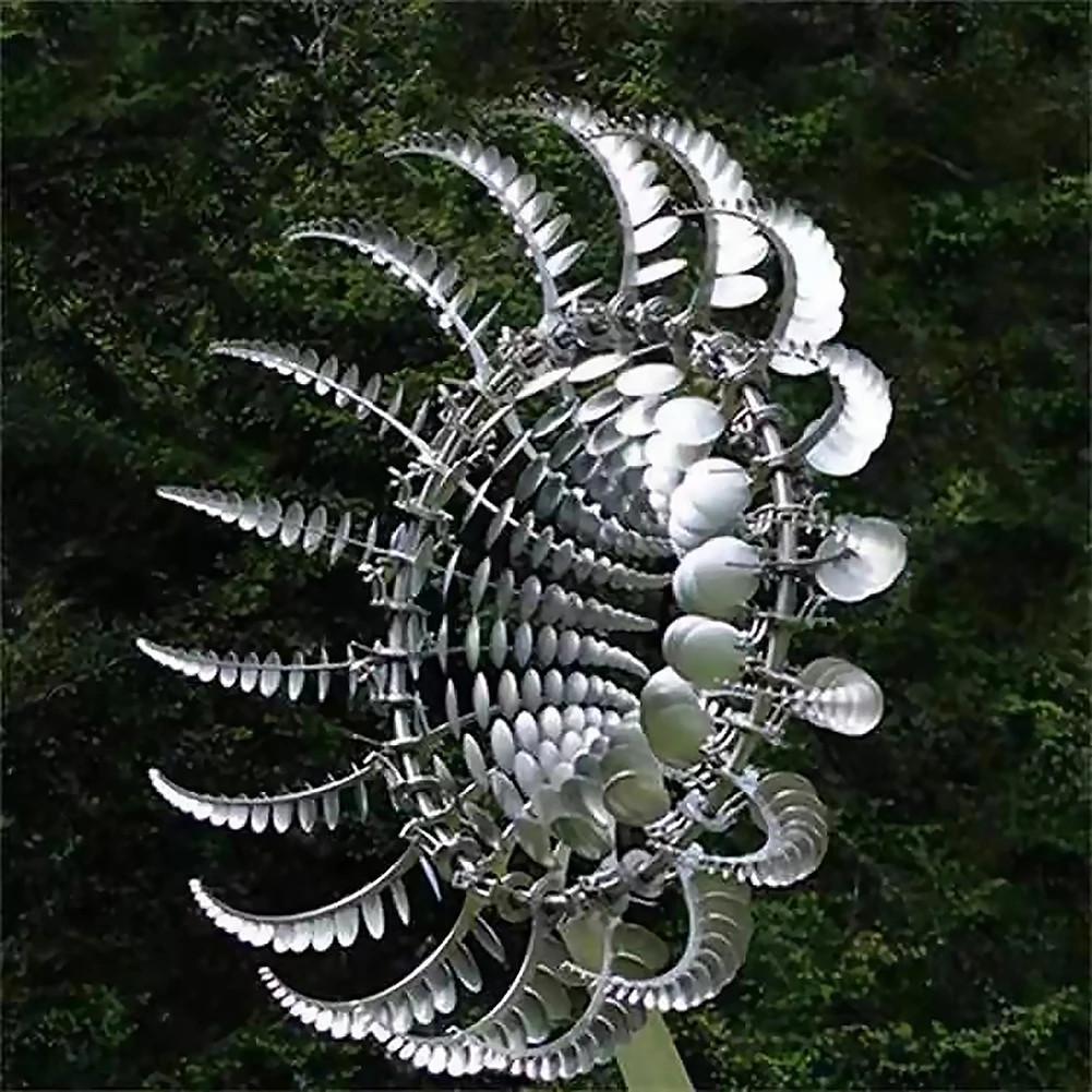 Garden Windmill Durable Metal Kinetic Sculpture